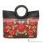 Hand embroidered wallet to store money, cosmetic, personal stuff, 100% made from natural silk