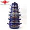 Quality guarantee Enamel Kitchenware Decal Cookware / Cooking Pot With Mirror Face