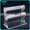 2 Tier Clear Acrylic T-Bar Bracelet Display Necklace Jewelry Displays Stands