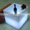 Rechargeable night club table ktv bar chair led wine cubic tank