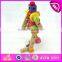 2016 most popular changable screw assemble toy, wooden screw assemble toy W03C013