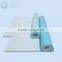 waterproof disposable blue couch cover paper roll medical exam table paper roll , with perforation