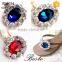 Antique fashion women jewel wine ruby shoe clip for shoe decoration