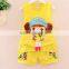 new style summer vest + short pants 2pcs children girl clothing sets wholesale baby girls mustard pie clothing set