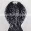 Myfur Top Quality Custom Order Natural Color Raccoon Fur Trim Collar