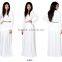 New 2016 Women's V-Neck Long Sleeve Elegant Evening muslim dress abaya