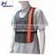 Night run mesh breathable reflective safety gear with led lights