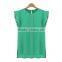New design office ladies chiffon short sleeve blouses