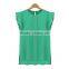 New design office ladies chiffon short sleeve blouses