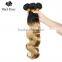 Black Rose Body Wave Two Tone Ombre Colored Brazilian Hair Weave Bundles