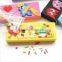 Novel Creative Simple logo custom DIY block school student plastic pencil box case