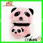 ICTI Custom sale candy color panda plush fancy baby hats with scarf