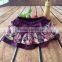 Flower Printing Woven Halloween Dress Up Skirt for Baby Girl