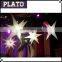 warehouse multicolor inflatable hanging light star, party or club inflatable night decoration