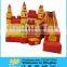 Giant pink castle with slide/inflatble castle combo