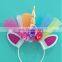 unicorn party favor head band kids birthday party decoration