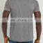 OEM design men gray quick drying 100% polyrster round neck short running t shirts training wear top