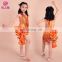 Special design high quality sequins tassel stage children girl latin dance dress ET-073