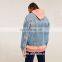custom hooded inner denim jacket wasit coat hoodies jacket mens wholesale