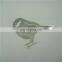 custom silver bird metal bookmark