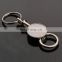 Customized round shape Separate Key Rings Separate Magnet Keychain