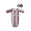Camouflage printing with rose pattern sleeping bags sleeping sack kids sleeping gown with matching headband