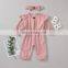 2020 fashion babys solid black red pink  bodysuit