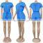 Fall Summer Casual Sports Jumpsuit Women O Neck Short Sleeve Drawstring Pockets Rompers Sexy Street Club One Piece Outfits