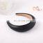 3colors choose  New Custom Winter Fashion America European Thick PU Sponge Black Gold Fancy Headbands for Women