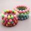 Baby Girls Candy color Bracelets Plastic Beads Bangles Elastic Beaded Bracelet For Child Kids Jewelry Accessories