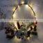 Christmas Pinecone/Cotton And Berry Wreath Copper Wire String Light