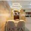 Circular living room chandelier modern minimalist Nordic restaurant lamp fashion office showroom chandelier