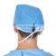 Surgical Items Disposable white&blue medical cap pp sms medical hat for hospital