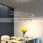 LED Strip Style Modern Simple Long Pendant Light For High Ceiling