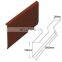 Relitop lightweight stone coated metal roof tile accessories side flashing for nigeria market