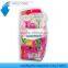 D318L women face clean triple blade shaving razor