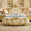 Luxury antique lavish style Classic soft bed Wooden beds furniture  bed frame bedroom sets