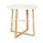Bamboo Coffee Tea Round Table for Living Room