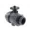 DN25 1inch 2 Way Plastic UPVC  Motor Operated Control Electric Ball Valve AC220V