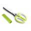Professional Stainless Steel 5 Blades Kitchen tailor Scissors Herb Scissors With Comb
