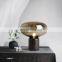 Postmodern Creative LED Desk Light Hardware Glass Table Lamp Simple Decor Art Bedside Lamps For Bedroom Night Lights