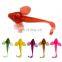 JOHNCOO Fishing Lures Bait 8pcs/bag Custom Soft Plastic Lure Moulds Fishing Fish Artificial Bait