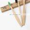 Wholesale eco-friendly square handle children's custom logo bamboo toothbrush