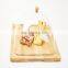 100% Organic Unique Kitchen Household Luxury Cake Bamboo Cutting Board Tray