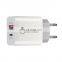 USB Portable Wall Charger Power Adapter US/EU 18W PD + QC3.0 Fast Charge PD Charger for iphon Android