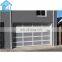 CE certification modern security automatic black color garage door with glass panel