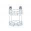 Shower Caddy 2 Tier Shower Shelf Kitchen Storage Basket Corner Shelf Stainless Steel No Drilling Self Adhesive Bathroom Caddy