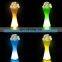 Indoor Outdoor  Remote Control Straight Shape Square Solar Ice Resin Light LED Lit Flower Pot