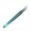 Eyelash Grafting Tweezers Special Colorful Eyelash Beautifying Tools High precision Color Flowering Clip Straight Elbow Tweezers No. 14 Tweezers
