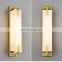 Modern Home Decoration Alabaster Gold LED Wall Sconce Bedroom Wall Lamp Living Room Background Wall Lamp